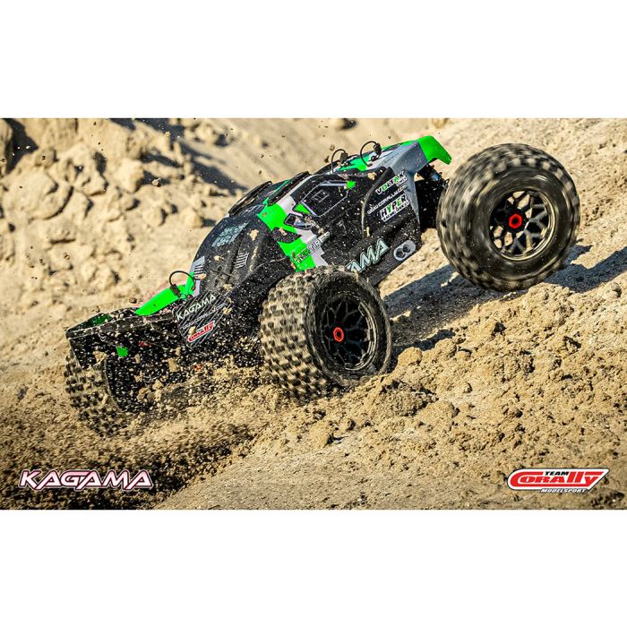 Corally Kagama XP 6S RC Truggy Truck Rolling Chassis - Green