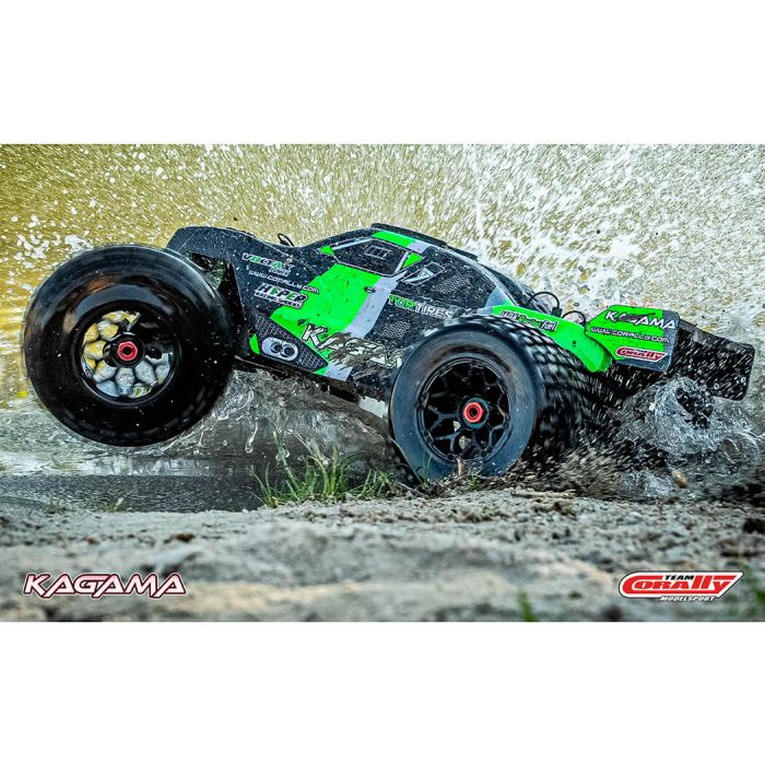 Corally Kagama XP 6S RC Truggy Truck Rolling Chassis - Green