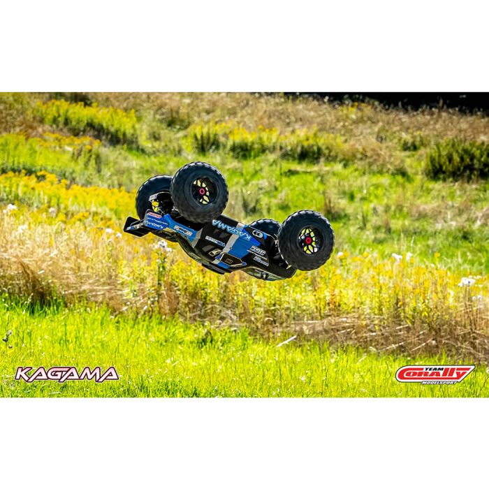Corally Kagama XP 6S RC Truggy Truck Rolling Chassis - Blue