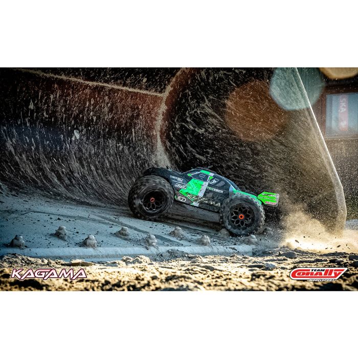 Corally Kagama XP 6S RC Truggy Truck Rolling Chassis - Green