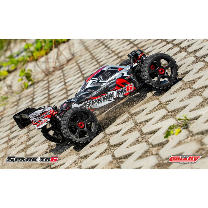 Corally Spark XB6 6S Brushless Basher ARTR (no Batt/Cgr) RC Buggy - Red