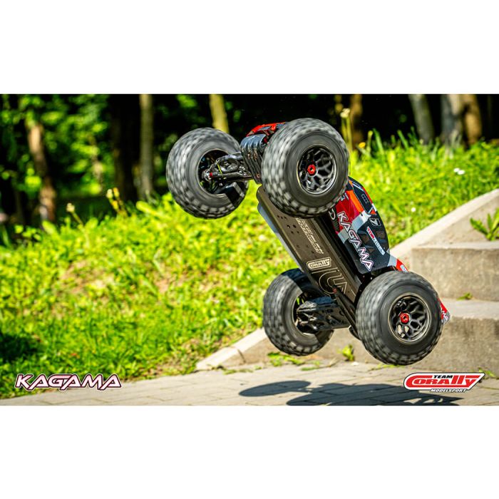 Corally Kagama XP 6S RC Truggy Truck Rolling Chassis - Red