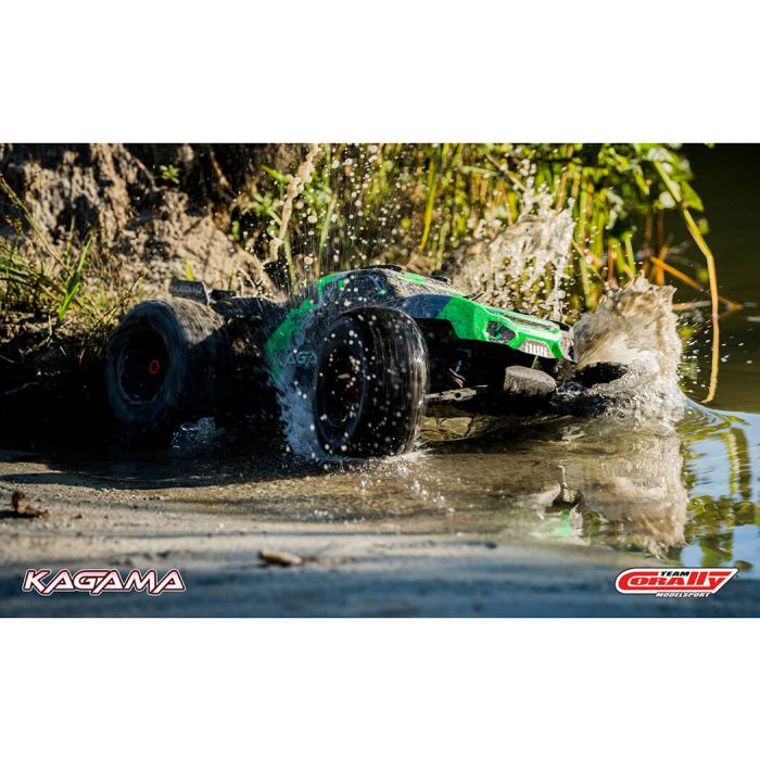 Corally Kagama XP 6S RC Truggy Truck Rolling Chassis - Green