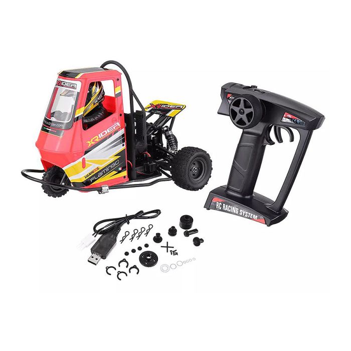 X-RIDER FLAMINGO 1/8 RTR RC RACING TUK TUK TRIKE - RED