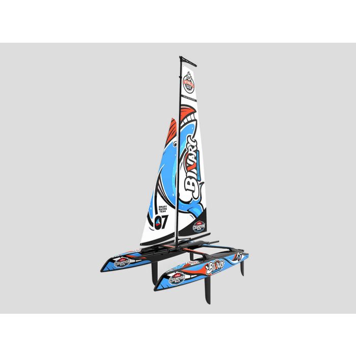 Joysway Binary V3 400mm Mini Catamaran RC Sail Boat RTR w/Smart Sail Technology