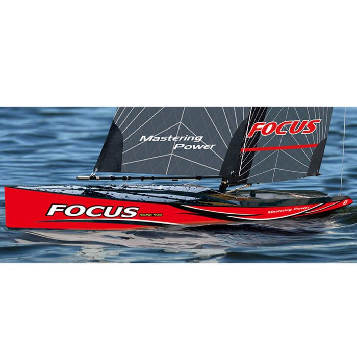 Joysway Focus V3 One Meter RTR RC Sail Boat Yacht - Red