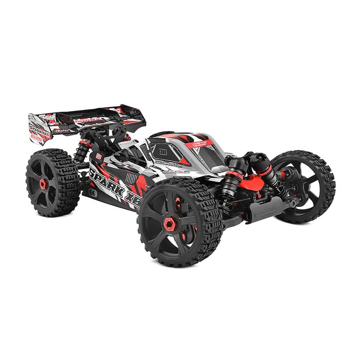 Corally Spark XB6 6S Brushless RC Basher Buggy Rolling Chassis - Red