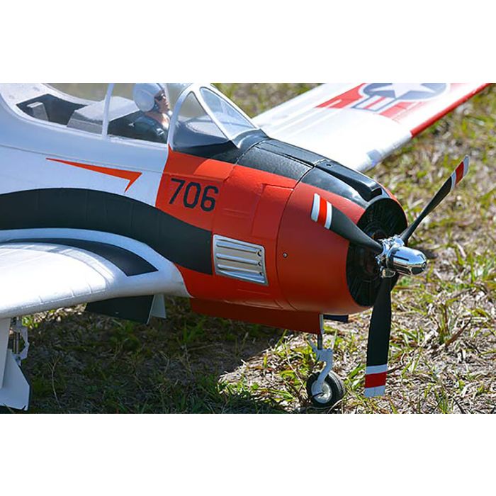 FMS 1400mm T-28D Trojan V4 ARTF (no Tx/Rx/Batt/Cgr) RC Model Plane – Red