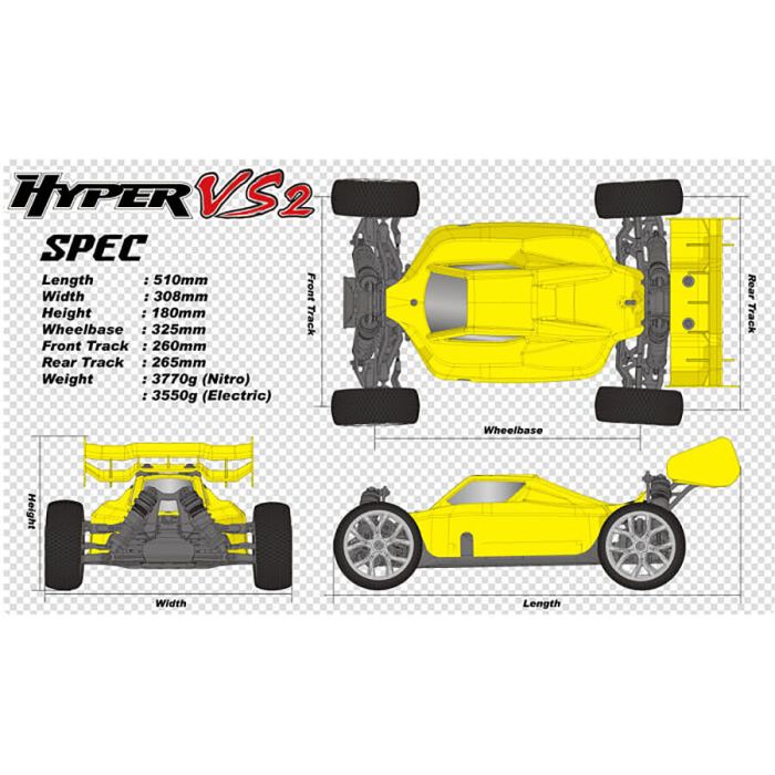 Hobao OFNA Hyper VS2 150A 1:8 Brushless RC ARTR (no Battery/Charger) Buggy