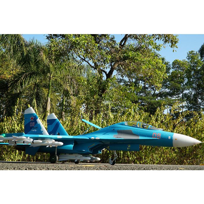 FMS Sukohi Su-27 EDF RC Fighter Jet ARTF (no Tx/Rx/Batt) - Blue