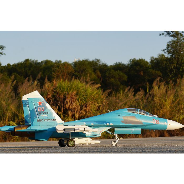 FMS Sukohi Su-27 EDF RC Fighter Jet ARTF (no Tx/Rx/Batt) - Blue