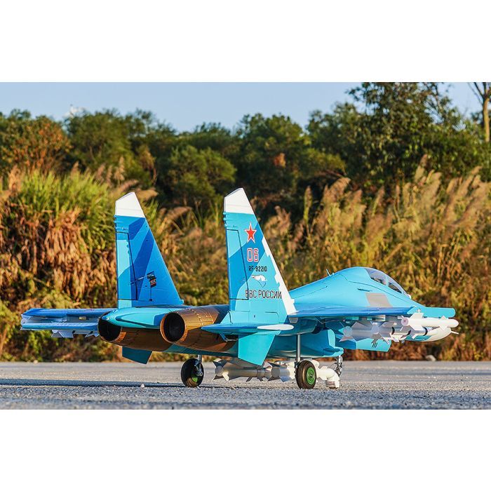 FMS Sukohi Su-27 EDF RC Fighter Jet ARTF (no Tx/Rx/Batt) - Blue