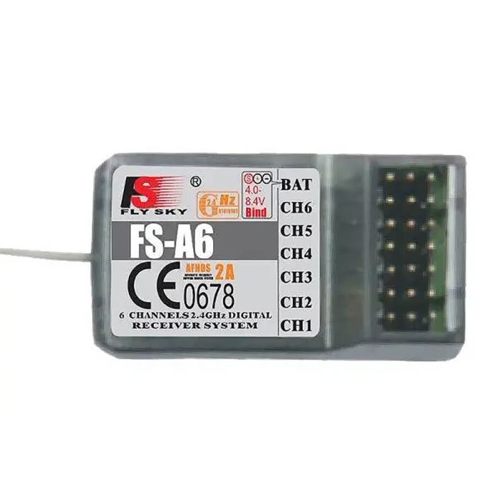 Flysky FS-I4X 4ch 2.4ghz Transmitter Radio System w/A6 Receiver (Mode 1)