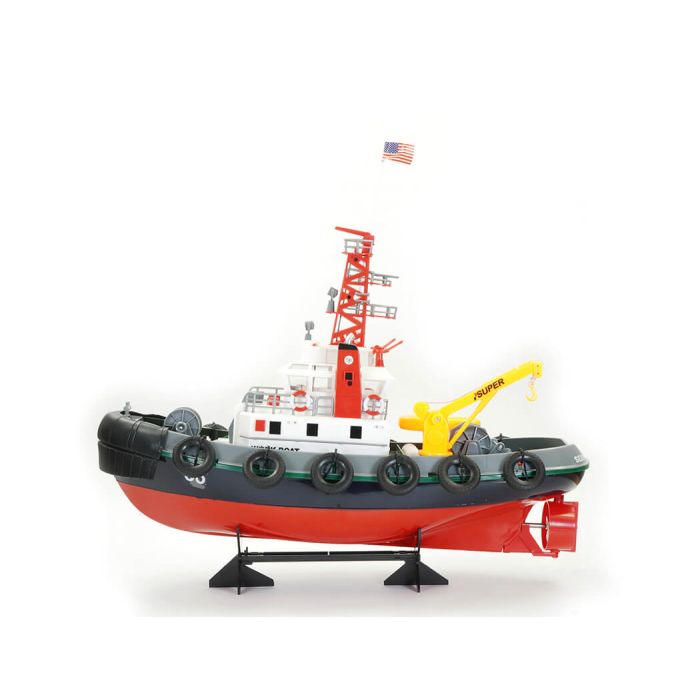 Henglong 1:50 Scale RC Tug Boat RTR with Working Water Cannon & More!
