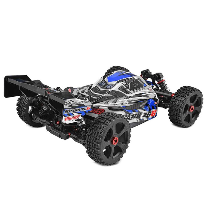 Corally Spark XB6 6S Brushless RC Basher Buggy Rolling Chassis - Blue