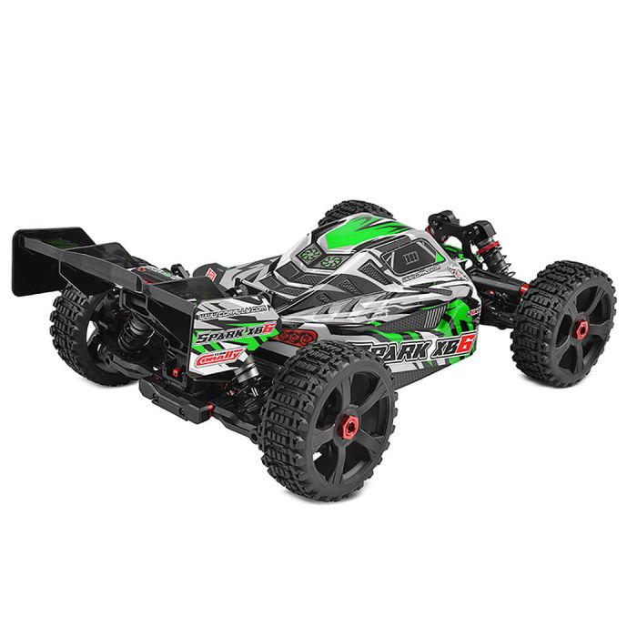 Corally Spark XB6 6S Brushless RC Basher Buggy Rolling Chassis - Green