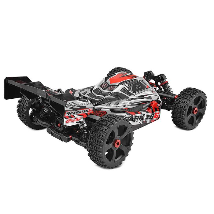 Corally Spark XB6 6S Brushless RC Basher Buggy Rolling Chassis - Red