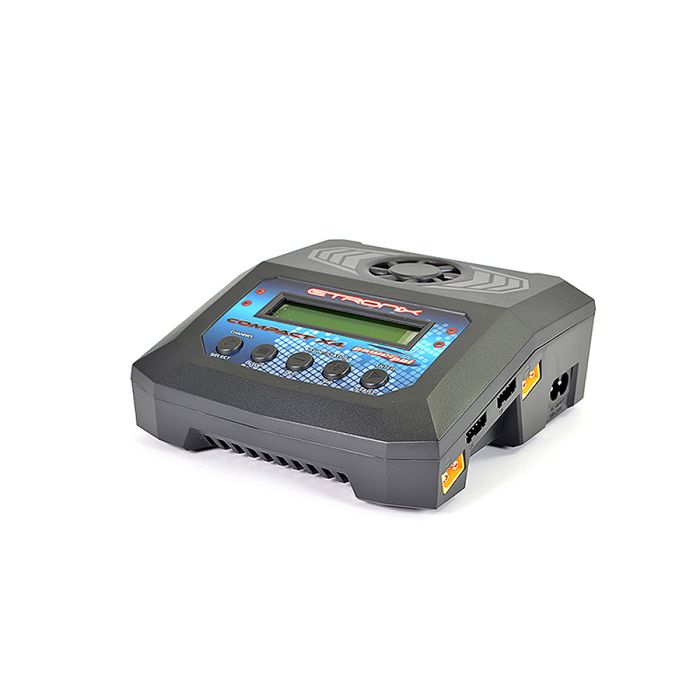 Etronix Powerpal Compact X4 10A LiPo/NiMh/Pb AC & DC Battery Charger (Euro Plug)