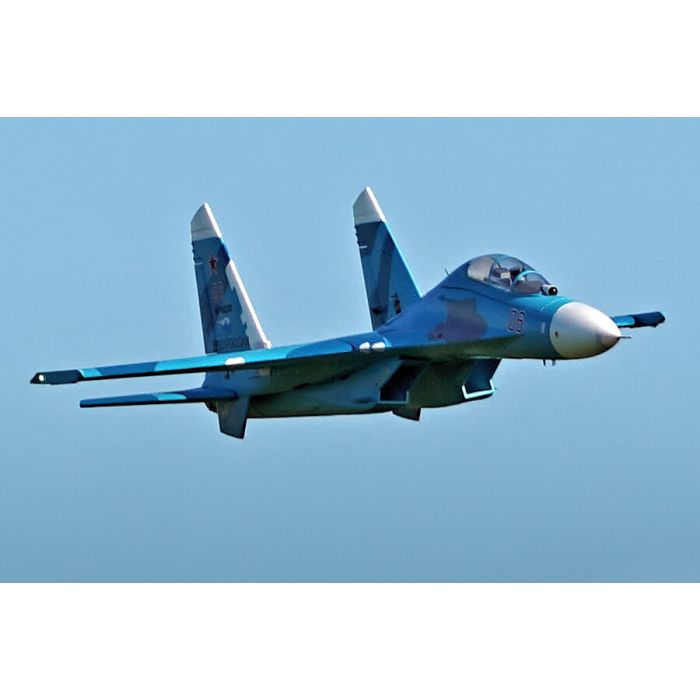 FMS Sukohi Su-27 EDF RC Fighter Jet ARTF (no Tx/Rx/Batt) - Blue