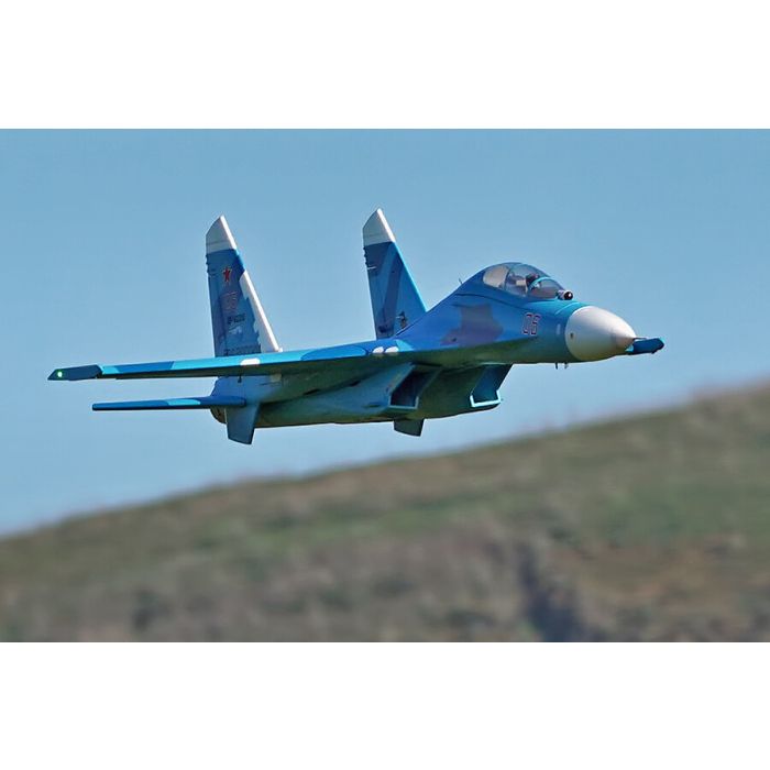 FMS Sukohi Su-27 EDF RC Fighter Jet ARTF (no Tx/Rx/Batt) - Blue