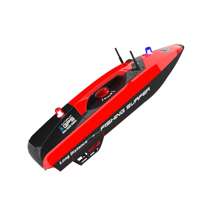 Fishing People Surfer 3251 V2 - RTR RC Bait Release Boat w/ GPS - Red