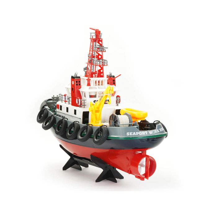 Henglong 1:50 Scale RC Tug Boat RTR with Working Water Cannon & More!
