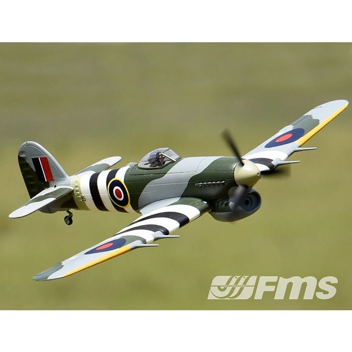 FMS 1100mm Hawker Typhoon RC Warbird PNP Version