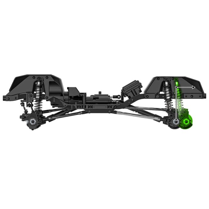 Gmade 1/10 GS02F TS RC Model Rock Crawler Truck Kit