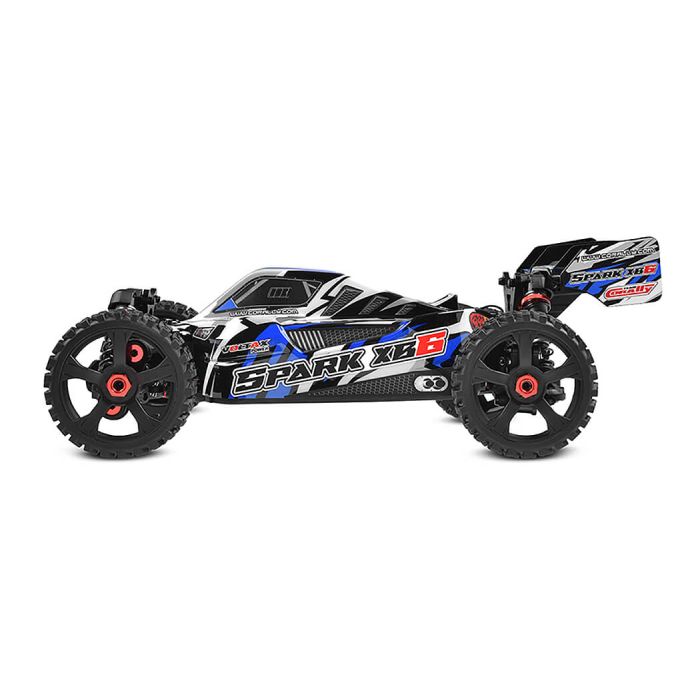 Corally Spark XB6 6S Brushless RC Basher Buggy Rolling Chassis - Blue