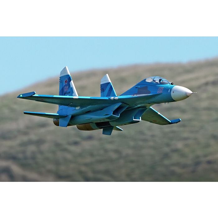 FMS Sukohi Su-27 EDF RC Fighter Jet ARTF (no Tx/Rx/Batt) - Blue