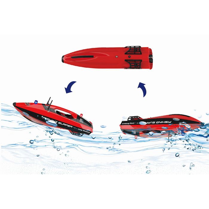 Fishing People Surfer 3251 V2 - RTR RC Bait Release Boat w/ GPS - Yellow