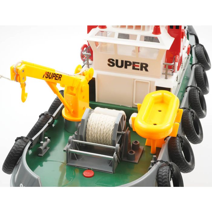 Henglong 1:50 Scale RC Tug Boat RTR with Working Water Cannon & More!