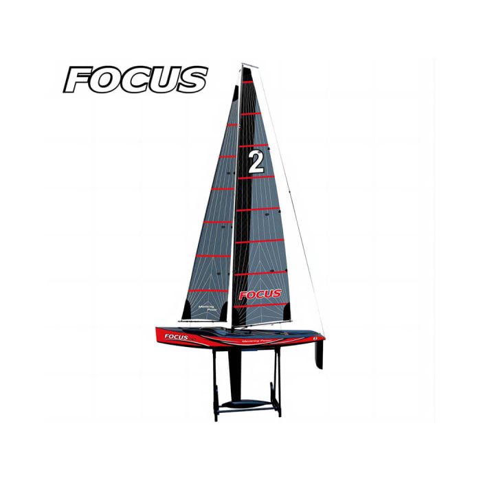 Joysway Focus V3 One Meter RTR RC Sail Boat Yacht - Red