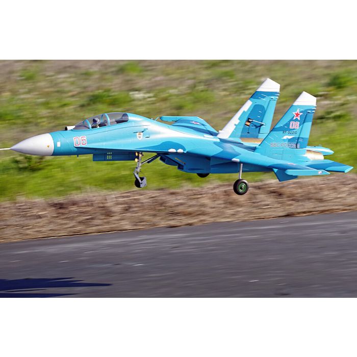 FMS Sukohi Su-27 EDF RC Fighter Jet ARTF (no Tx/Rx/Batt) - Blue
