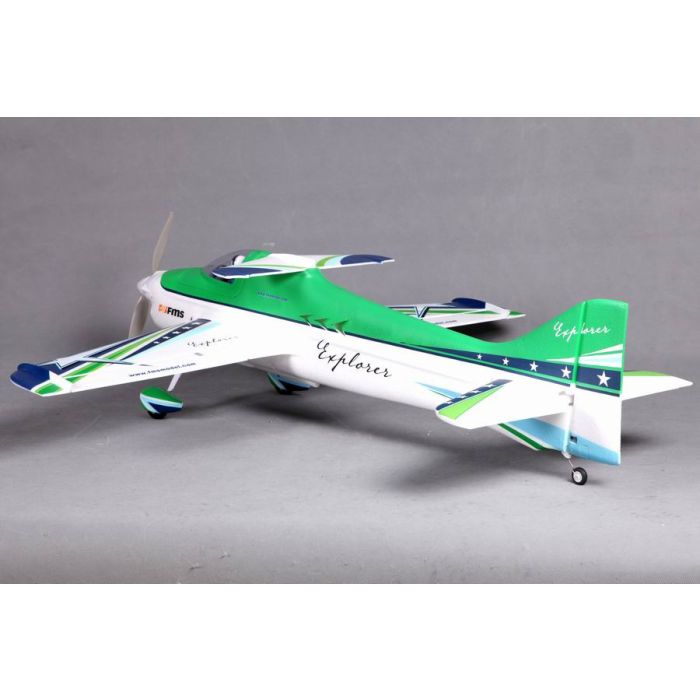 FMS Explorer F3A Sport RC Pattern Plane (1020mm) ARTF (no Tx/Rx/Batt) - Green