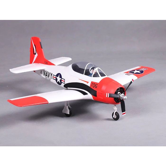 FMS T-28 Trojan (800mm) ARTF (no Tx/Rx/Batt/Cgr) RC Model Plane - Red