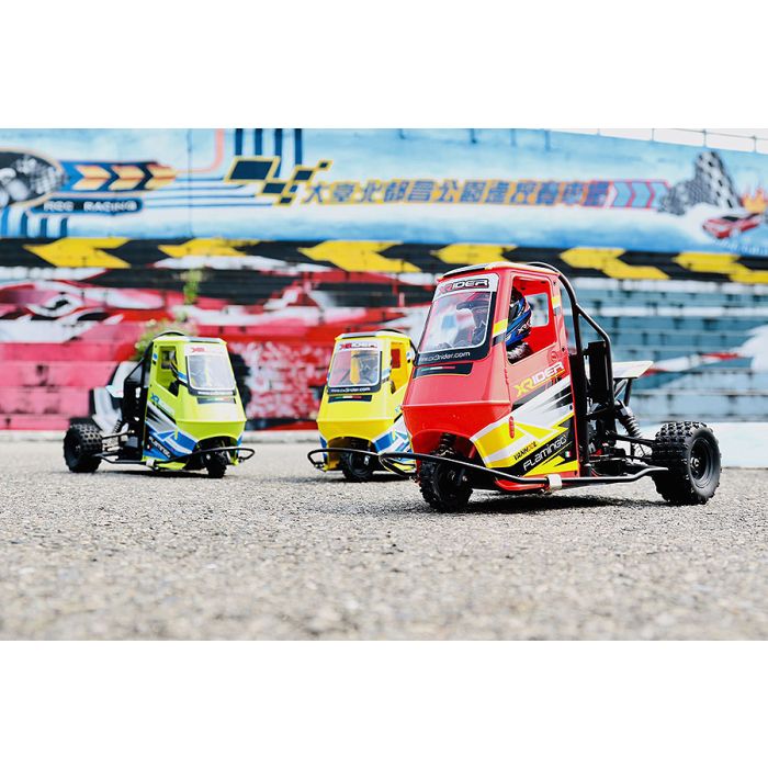 X-RIDER FLAMINGO 1/8 RTR RC RACING TUK TUK TRIKE - RED