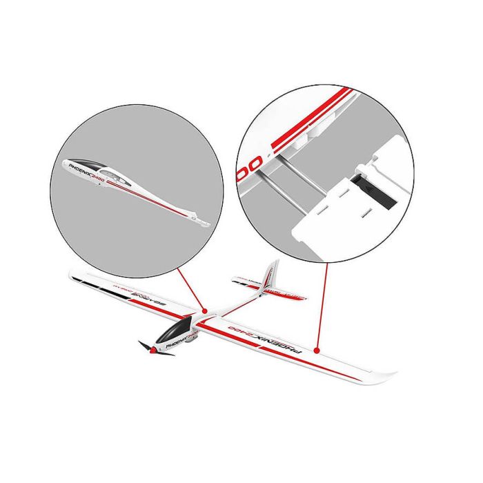 Volantex Phoenix (2400mm) RC Glider w/ABS Fuselage ARTF (no Tx/Rx/Batt)