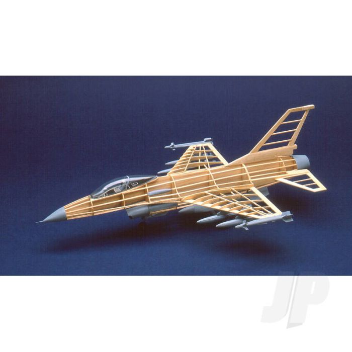 Guillow General Dynamics F-16 Fighting Falcon Static Balsa Model Aircraft Kit