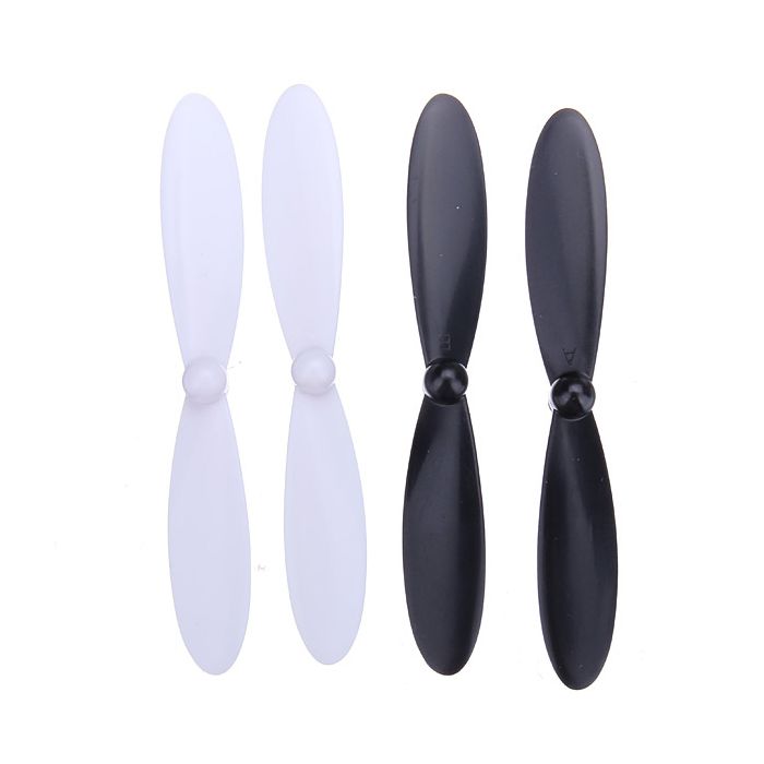 Hubsan X4 Quadcopter Spare Set of 4 White/Black Blades H107-A02 Fits All Versions