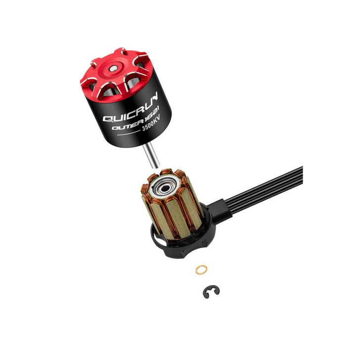 Hobbywing Quicrun Outer 1621sl 3500Kv Motor Black (1/24th)