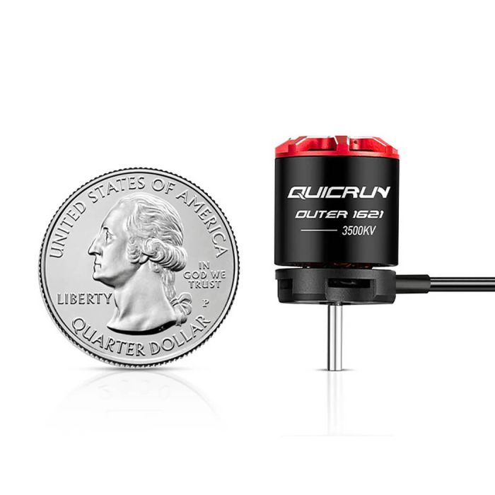 Hobbywing Quicrun Outer 1621sl 3500Kv Motor Black (1/24th)