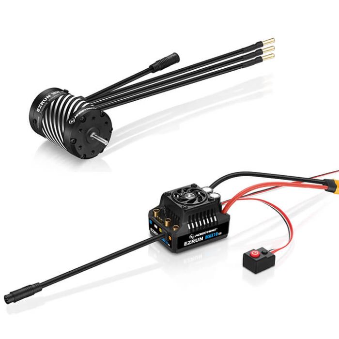 Hobbywing Combo Max10 G2 80a ESC 3652sd 4100kv Blk G3 Motor