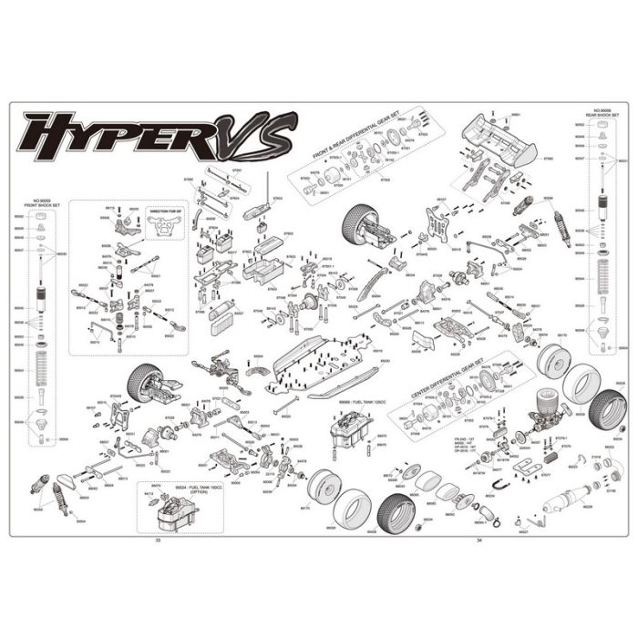 Hobao OFNA Hyper VS 1:8 Nitro Buggy RTR W/ 3-Port Hyper 21 Engine