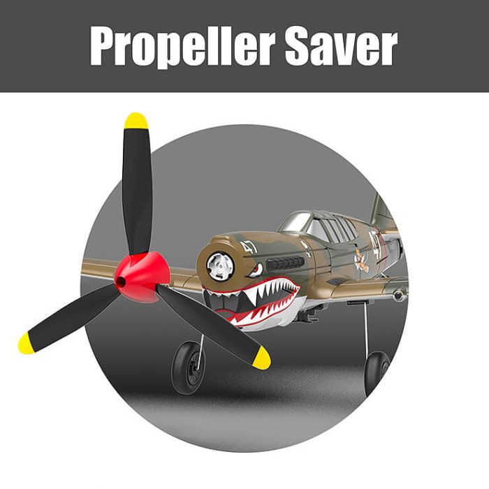 Volantex P-40 Warhawk RTF RC Model Plane w/Gyro EPP Ready-To-Fly