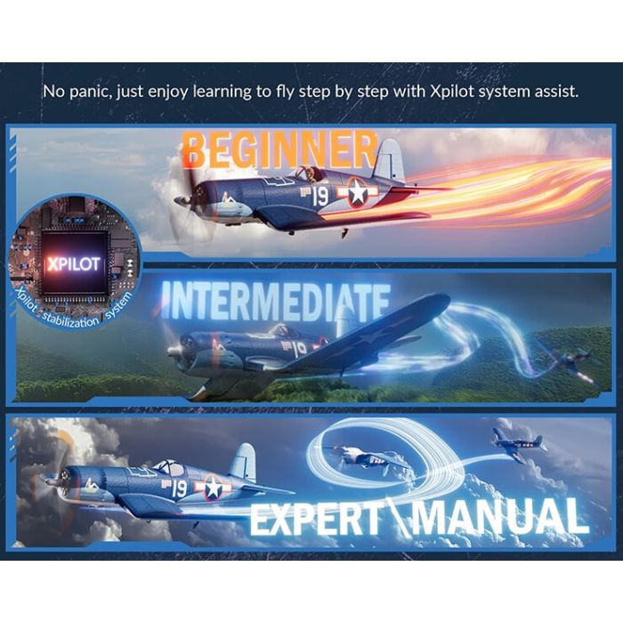 Volantex F4U Corsair (500mm) Brushless RC RTF Plane w/Gyro