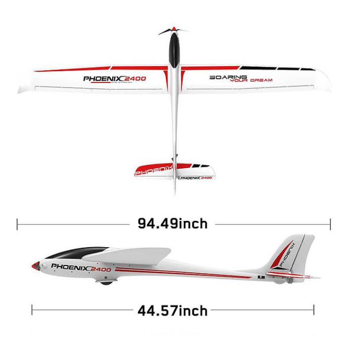 Volantex Phoenix (2400mm) RC Glider w/ABS Fuselage ARTF (no Tx/Rx/Batt)