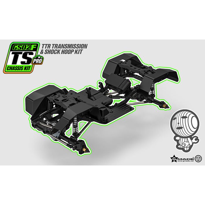 Gmade 1/10 GS02F TC Pro RC Model Rock Crawler Truck Kit