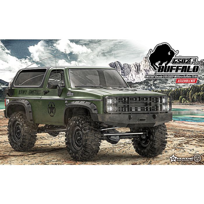 Gmade 1:10 GS02F Buffalo (Military) TS K5 Blazer RC Rock Crawler Kit