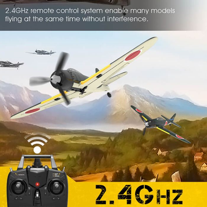 Volantex Mitsubishi Zero RTF RC Model Plane w/Gyro EPP Ready-To-Fly